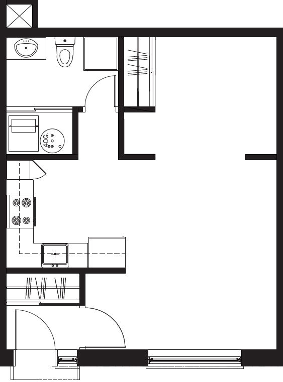 Plan de l'unité Studio